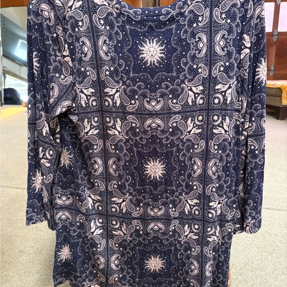 Johnny Was Runa button Henley tee NWT small - Picture 7 of 10